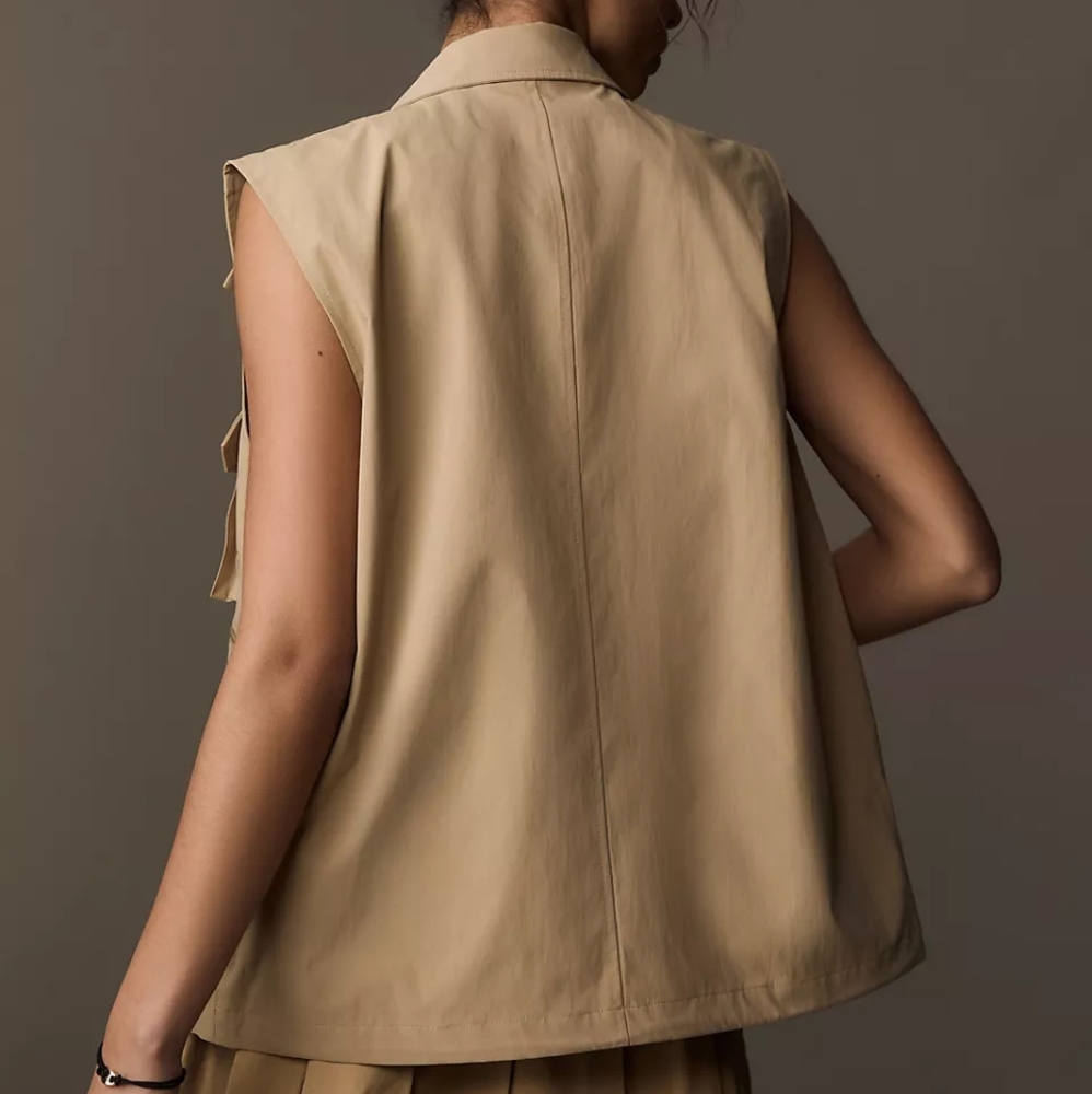 Anthropologie Khaki Utility Vest - Picture 4 of 10